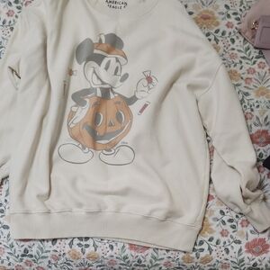 American Eagle Cream Disney Sweatshirt